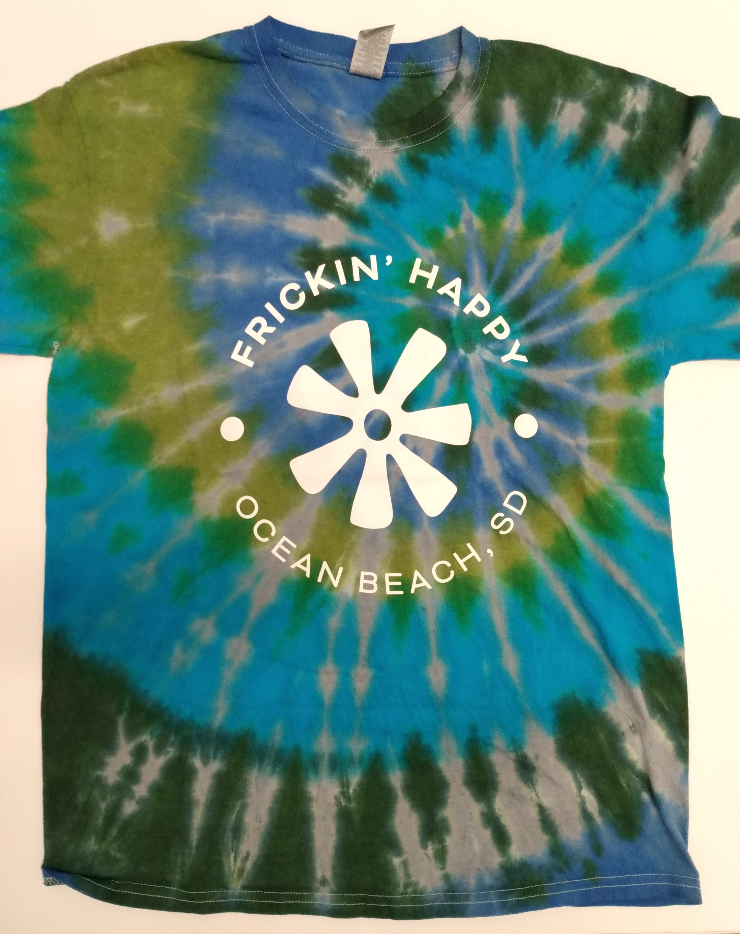Frickin Happy Tye Die - Mens Medium